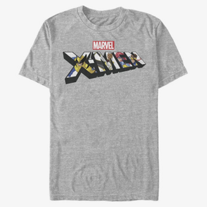 Queens Marvel X-Men - Xmen Character Logo Unisex T-Shirt Heather Grey