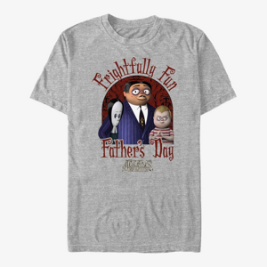 Queens MGM The Addams Family - Frightfully Fun Unisex T-Shirt Heather Grey