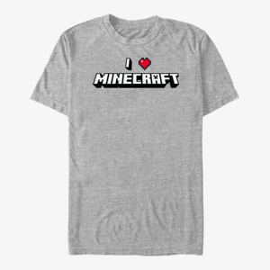 Queens Minecraft - I Heart Minecraft Unisex T-Shirt Heather Grey