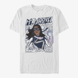 Queens Ms. Marvel - Doodle Kamala Unisex T-Shirt White