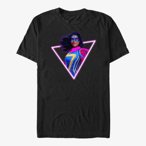 Queens Ms. Marvel - Neon Marvel Unisex T-Shirt Black