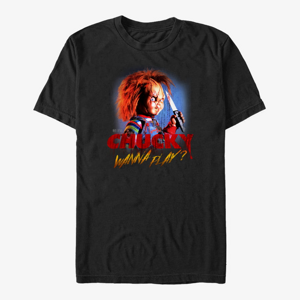 Queens NBCU Chucky - Chucky Creepy Wanna Play Unisex T-Shirt Black