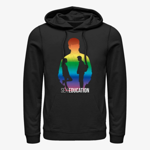 Queens Netflix Sex Education - Rainbow Silhouette Unisex Hoodie Black