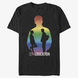 Queens Netflix Sex Education - Rainbow Silhouette Unisex T-Shirt Black