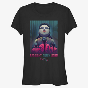 Queens Netflix Squid Game - Red Light eyes Women's T-Shirt Black