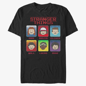 Queens Netflix Stranger Things - 8 Bit Stranger Unisex T-Shirt Black