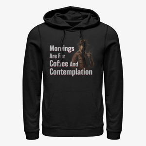 Queens Netflix Stranger Things - Coffee and Contemplation Unisex Hoodie Black