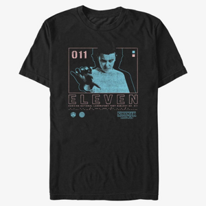 Queens Netflix Stranger Things - Eleven Infographic Unisex T-Shirt Black