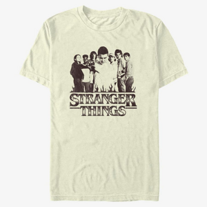 Queens Netflix Stranger Things - Group Focus Men's T-Shirt Natural
