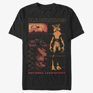 Queens Netflix Stranger Things - Hawkins Lab Men's T-Shirt Black