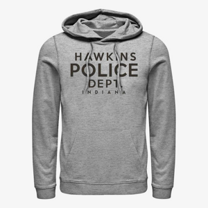 Queens Netflix Stranger Things - Hawkins Police Department Unisex Hoodie Heather Grey