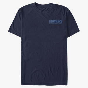 Queens Netflix Stranger Things - Hawkins Power and Light Unisex T-Shirt Navy Blue