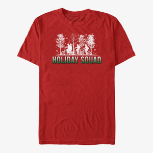 Queens Netflix Stranger Things - Holiday Squad Unisex T-Shirt Red