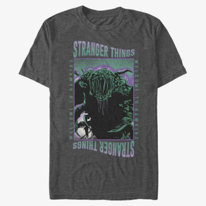 Queens Netflix Stranger Things - Monster Things Unisex T-Shirt Dark Heather Grey