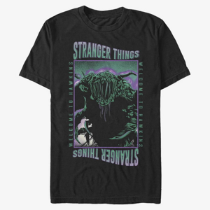 Queens Netflix Stranger Things - Monster Things Unisex T-Shirt Black