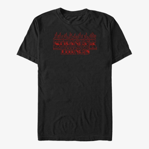 Queens Netflix Stranger Things - RedFire Logo Unisex T-Shirt Black