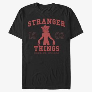 Queens Netflix Stranger Things - ST COLLEGIATE Men's T-Shirt Black