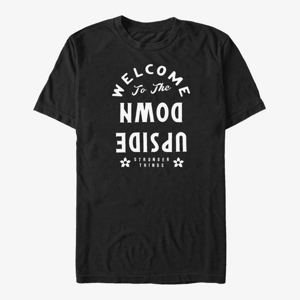 Queens Netflix Stranger Things - Welcome to the Upside Down Unisex T-Shirt Black