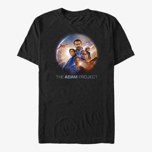 Queens Netflix The Adam Project - Characters Badge Unisex T-Shirt Black
