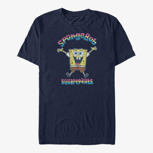 Queens Nickelodeon SpongeBob SquarePants - Rainbow SpongeBob Unisex T-Shirt Navy Blue