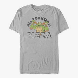 Queens Nickelodeon Teenage Mutant Ninja Turtles - ALL YOU NEED IS PIZZA Unisex T-Shirt Ash Grey