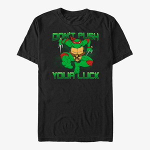 Queens Nickelodeon Teenage Mutant Ninja Turtles - Don't Push Your Luck Unisex T-Shirt Black