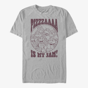 Queens Nickelodeon Teenage Mutant Ninja Turtles - PIZZA IS MY JAM Unisex T-Shirt Ash Grey