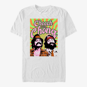 Queens Paramount Cheech and Chong - Trippy CheechChong Unisex T-Shirt White