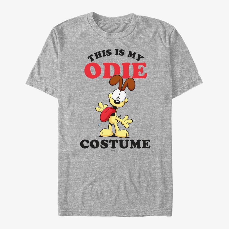 Queens Paramount Garfield - Odie Costume Unisex T-Shirt Heather Grey
