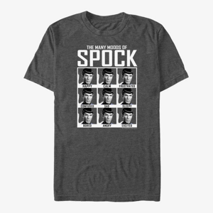 Queens Paramount Star Trek - Spocks Moods Men's T-Shirt Dark Heather Grey