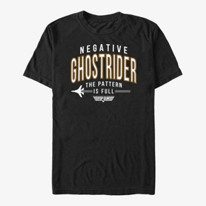 Queens Paramount Top Gun - Negative Ghostrider Unisex T-Shirt Black