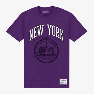 Queens Park Agencies - New York University Crest Unisex T-Shirt Purple