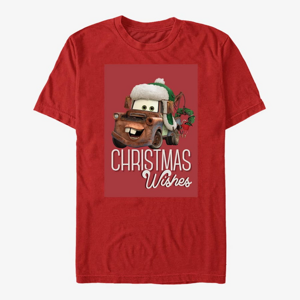 Queens Pixar Cars 1-2 - Christmas Wishes Unisex T-Shirt Red