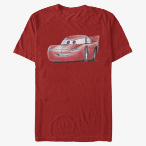 Queens Pixar Cars 1-2 - McQueen Sketch Unisex T-Shirt Red