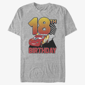 Queens Pixar Cars 2 - Lightning Birthday 18 Unisex T-Shirt Heather Grey