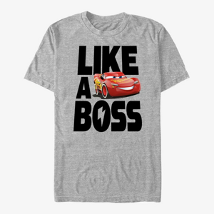 Queens Pixar Cars 3 - Boss McQueen Unisex T-Shirt Heather Grey