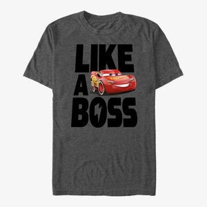 Queens Pixar Cars 3 - Boss McQueen Unisex T-Shirt Dark Heather Grey