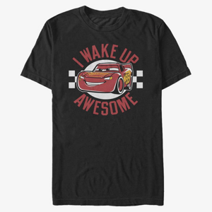 Queens Pixar Cars 3 - Wake Up Awesome Unisex T-Shirt Black