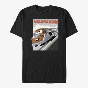 Queens Pixar Cars-Cars 2 - Speed Record Unisex T-Shirt Black