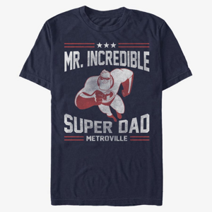 Queens Pixar Incredibles - Sporty Super Dad Unisex T-Shirt Navy Blue
