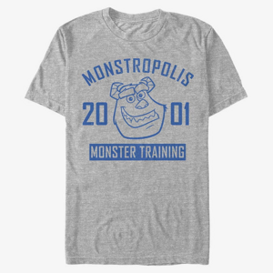 Queens Pixar Monster's Inc. - Monster Training Unisex T-Shirt Heather Grey