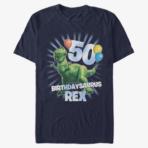 Queens Pixar Toy Story - Ballon Rex 50 Unisex T-Shirt Navy Blue