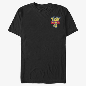 Queens Pixar Toy Story - Chest Color Logo Unisex T-Shirt Black