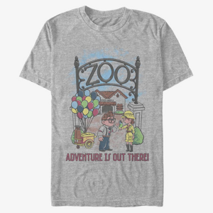 Queens Pixar Up - Zoo Adventure Unisex T-Shirt Heather Grey
