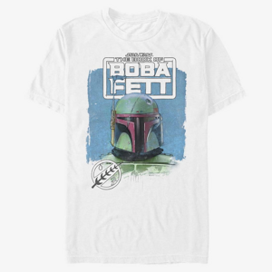 Queens Star Wars Book of Boba Fett - BOBA SKETCH Unisex T-Shirt White