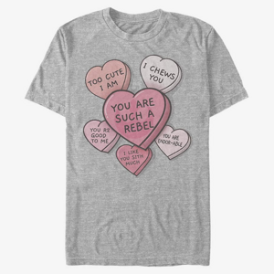Queens Star Wars: Classic - Candy Hearts Unisex T-Shirt Heather Grey