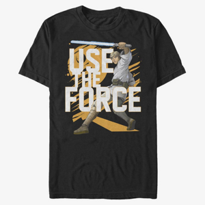 Queens Star Wars: Classic - Force Stack Luke Men's T-Shirt Black