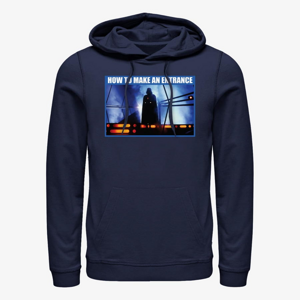 Queens Star Wars: Classic - How To Make An Entrance Unisex Hoodie Navy Blue