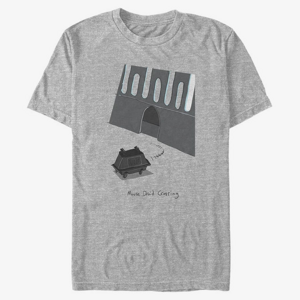 Queens Star Wars: Classic - Mouse Droid Crossing Unisex T-Shirt Heather Grey