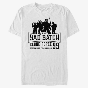 Queens Star Wars: Clone Wars - Bad Batch Emblem Unisex T-Shirt White